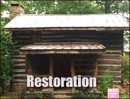 Historic Log Cabin Restoration  Royston, Georgia